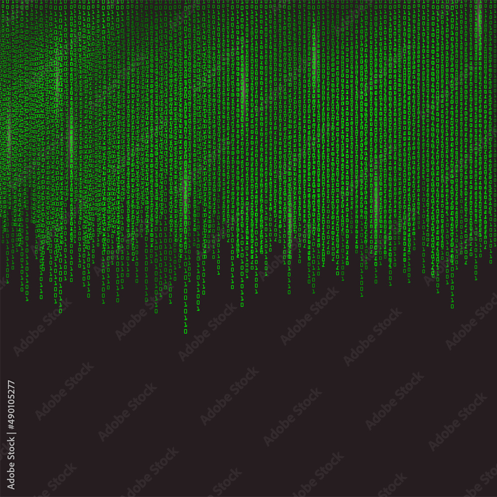 Poster binary code vector illustration background