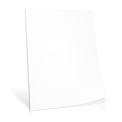 Paper page vector illustration on white background