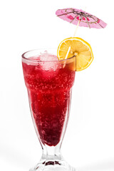 Fresh juice on isolated background