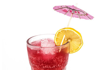 Fresh juice on isolated background