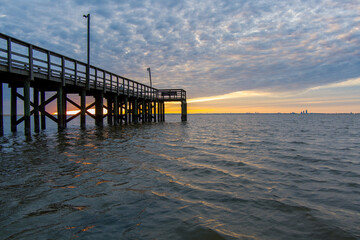 pier at sunset