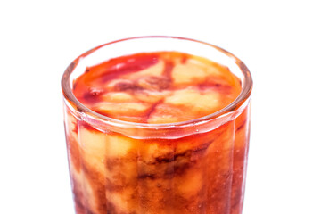 Fresh juice on isolated background