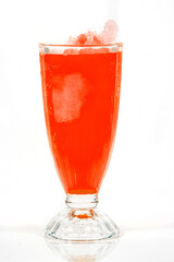 Fresh juice on isolated background