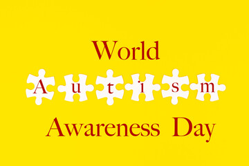 The concept of the United Nations World Autism Awareness Day at April 2.	