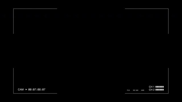Camera Footage Overlay. 4K Motion Graphics Element
