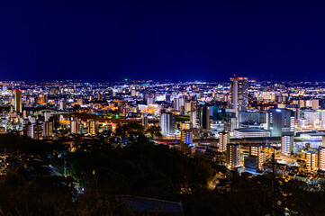 熊本市夜景「展望台から熊本市街地の夜景風景」
Kumamoto City Night View 