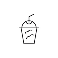 Frozen frappe icons  symbol vector elements for infographic web