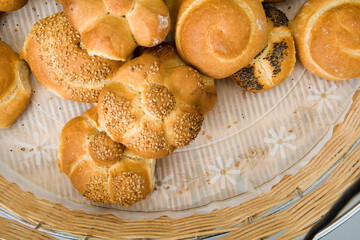  diferentes panes y hogazas closeup