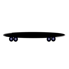 Skateboard Black color vector image