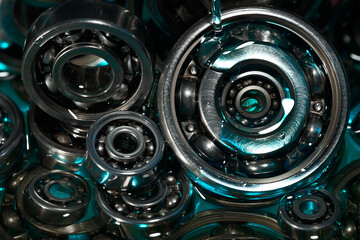 Ball bearing. Motor oil. Lubricating oil.