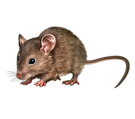 Gray mouse (Muridae)