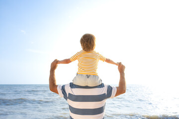 Happy family having fun on summer vacation