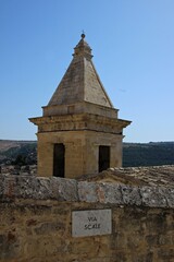 Italy, Sicily: Foreshortening of Ragusa Ibla.