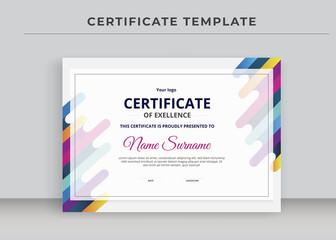 Certificate of Appreciation template, Certificate of achievement, awards diploma