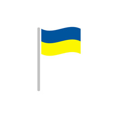 Ukraine flag icon. Vector. Flat design.