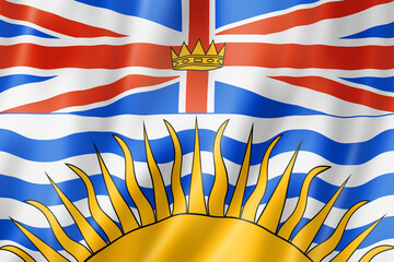 British Columbia province flag, Canada