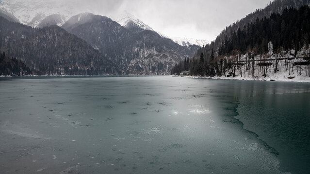 mountain river Bzyb, Republic of Abkhazia