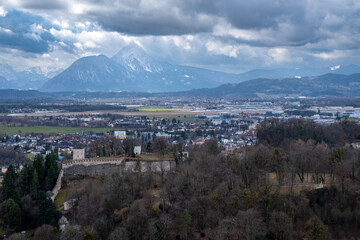 View to city Salzburg in Austria