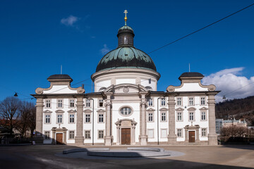 Fototapeta na wymiar Baroque church in Salzburg