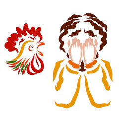 Peter, who denied Christ, hides his face from shame and tears