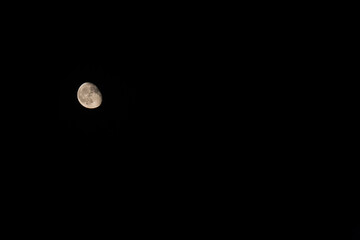 moon image with extensive black background