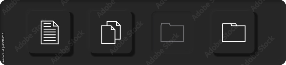 Wall mural neumorphism style element. modern website or mobile app design. neumorphic ui ux black design.