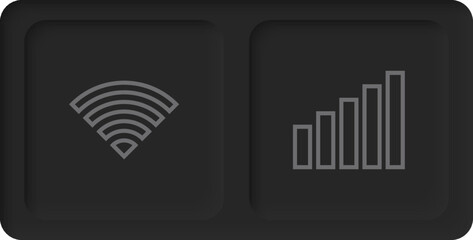 Neumorphism style element. Modern website or mobile app design. Neumorphic UI UX black design.