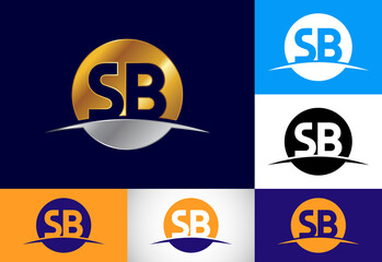 Initial Letter S B Logo Design Vector. Graphic Alphabet Symbol For Corporate Business Identity