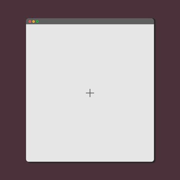 Web blank apple internet page in vector