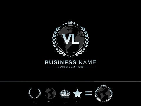 VL logo. Monogram letter VL logo design Vector. VL letter logo design with  modern trendy. Stock Vector | Adobe Stock