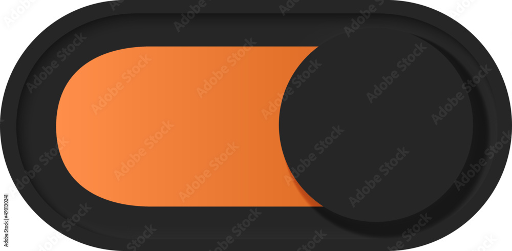 Wall mural neumorphism style element. modern website or mobile app design. neumorphic ui ux black design.