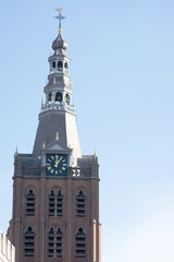 Fototapeta na wymiar Tower of the St. John's cathedral in 's-Hertogenbosch in the Netherlands
