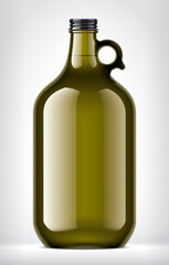 Color Glass Bottle on background. 