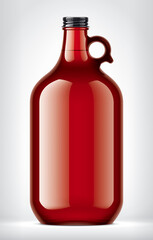 Color Glass Bottle on background. 