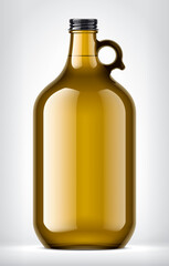 Color Glass Bottle on background. 