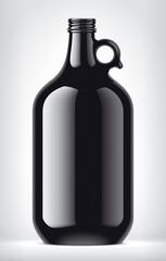 Black Bottle on background. 