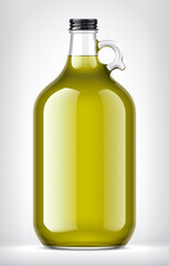 Glass Bottle on background. 