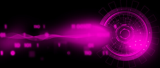 Abstract futuristic electronic circuit technology background