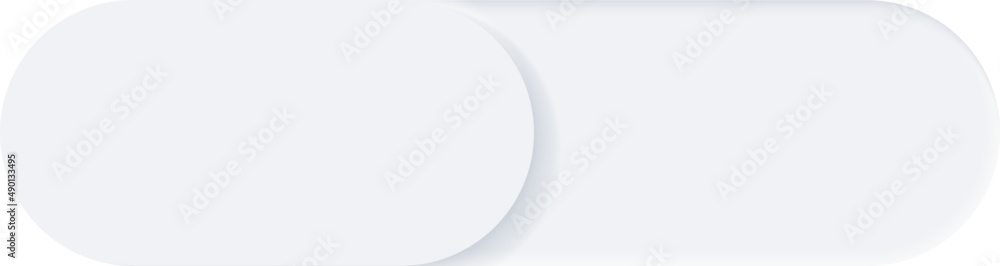 Wall mural neumorphism style element. modern website or mobile app design. neumorphic ui ux white design.