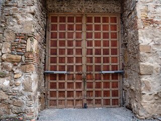 old gate in the old wall