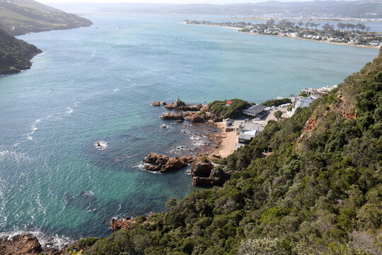 Scanic view of the sea from the Knysna Heads
