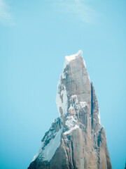 Schöne Aussicht auf den Berg Cerro Torre in El Chalten, Argentinien