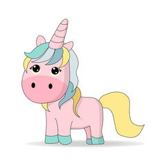 Unicorn cute illustration