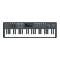 Audio synthesizer icon cartoon vector. Dj music. Electric instrument