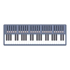 Club synthesizer icon cartoon vector. Dj keyboard. Ding instrument