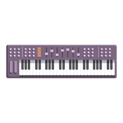 Mixer synthesizer icon cartoon vector. Acid piano. Midi controller