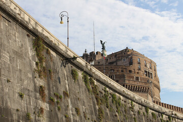Historical beautiful Castel Sant'Angelo in Rome,Italy