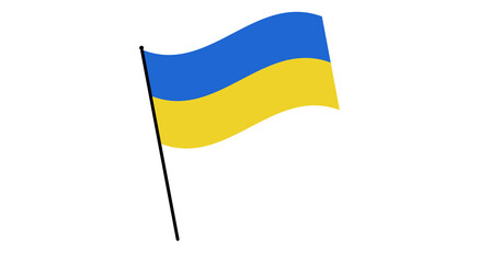 Ukraine flag vector icon.