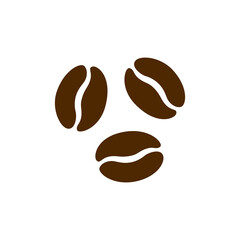 Fototapeta premium Vector coffee beans icon. Vector illustration isolated.