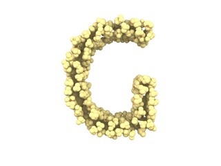 Popcorn Themed Font  Letter G